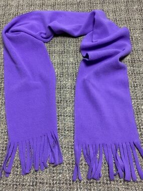 Girls Purple Grape Colored Fleece Scarf